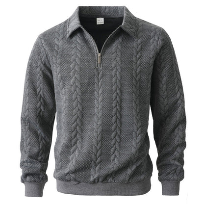 Men's Quarter-Zip Pullover Sweater