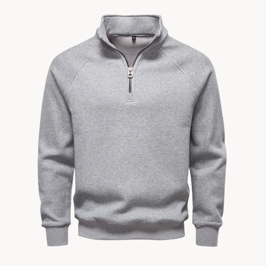 Men's Quarter Zip Pullover Sweater