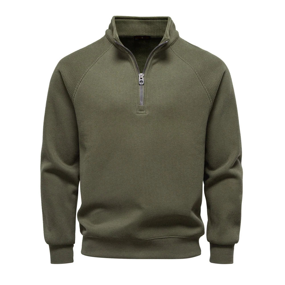 Men's Quarter-Zip Pullover Sweater