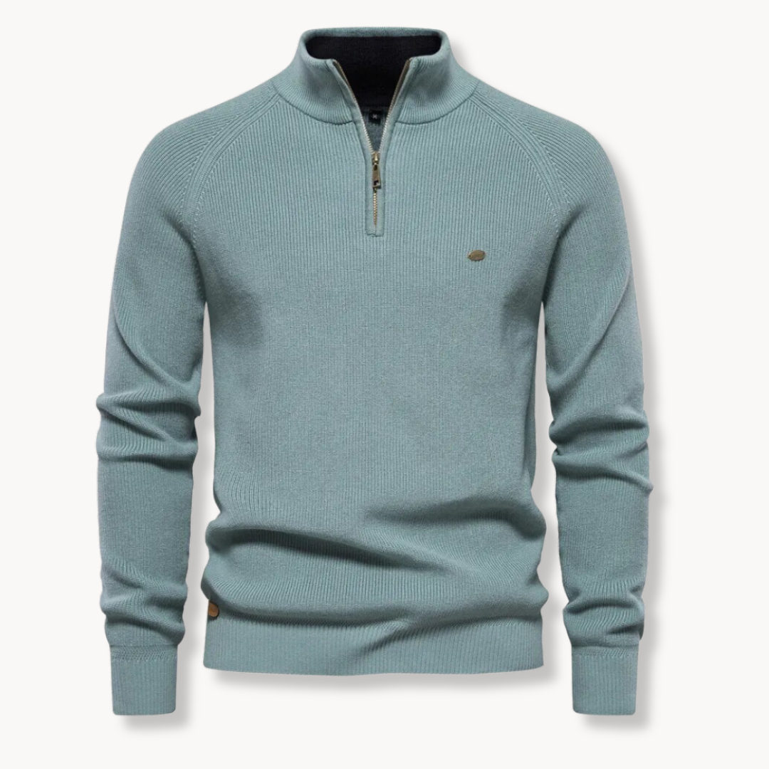 Men's Quarter Zip Pullover Sweater