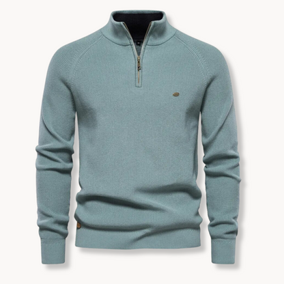 Men's Quarter Zip Pullover Sweater