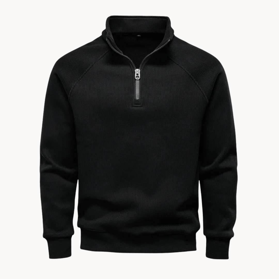Men's Quarter Zip Pullover Sweater