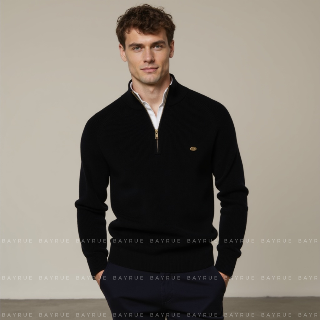 Men's Quarter Zip Pullover Sweater