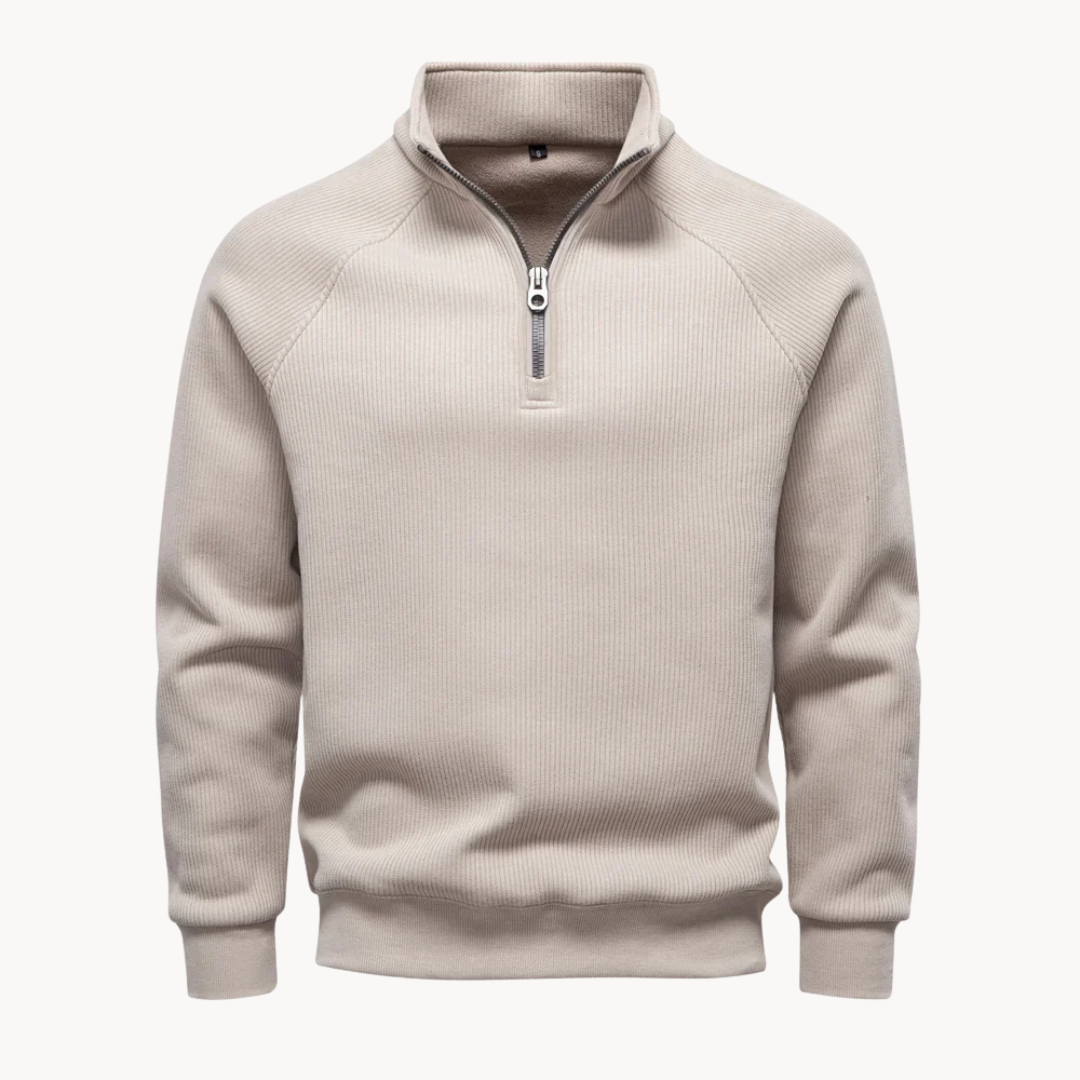 Men's Quarter Zip Pullover Sweater