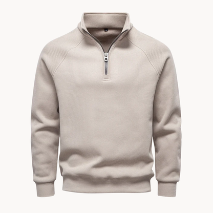 Men's Quarter Zip Pullover Sweater