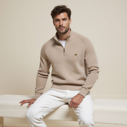 Men's Quarter Zip Pullover Sweater