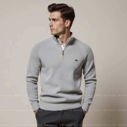 Men's Quarter Zip Pullover Sweater