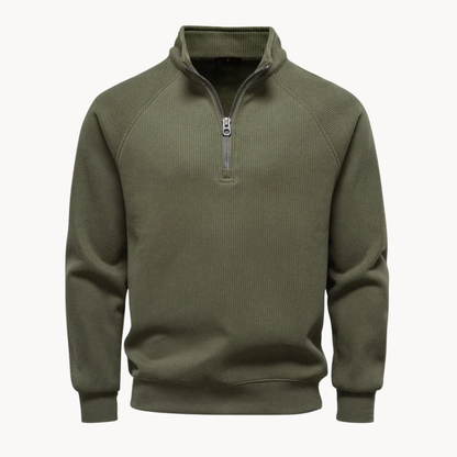 Men's Quarter Zip Pullover Sweater