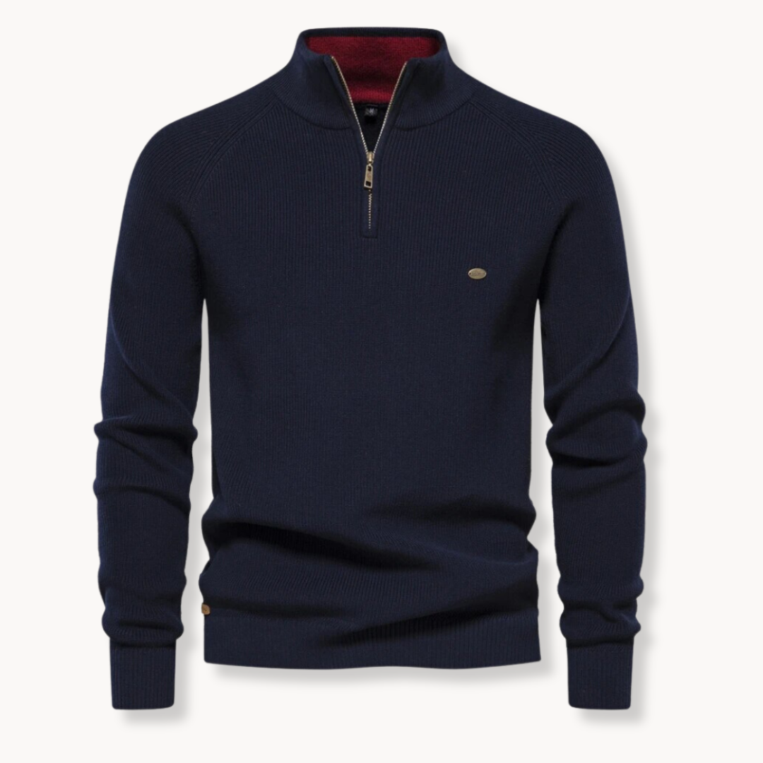 Men's Quarter Zip Pullover Sweater