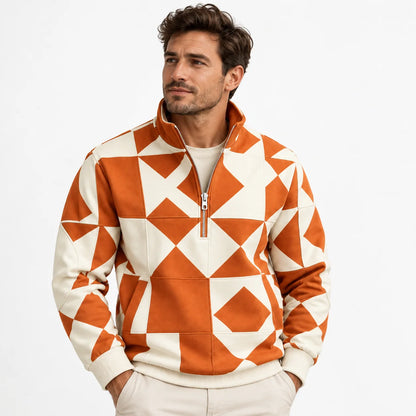 Men's Quarter-Zip Pullover Sweatshirt