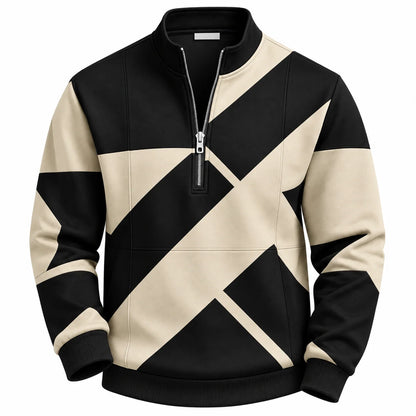 Men's Quarter-Zip Pullover Sweatshirt