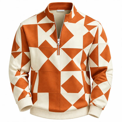 Men's Quarter-Zip Pullover Sweatshirt