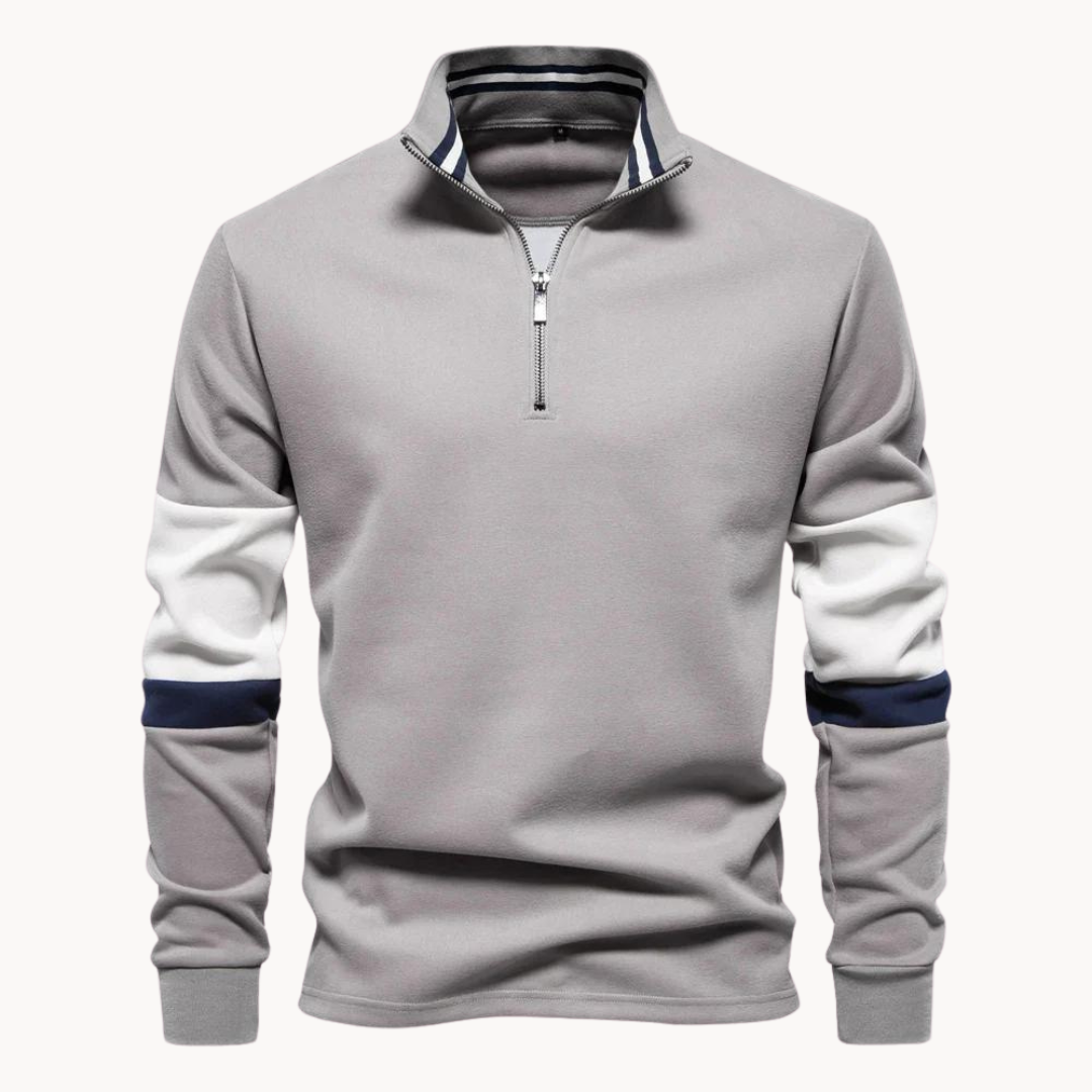 Men's Quarter-Zip Sweater Pullover