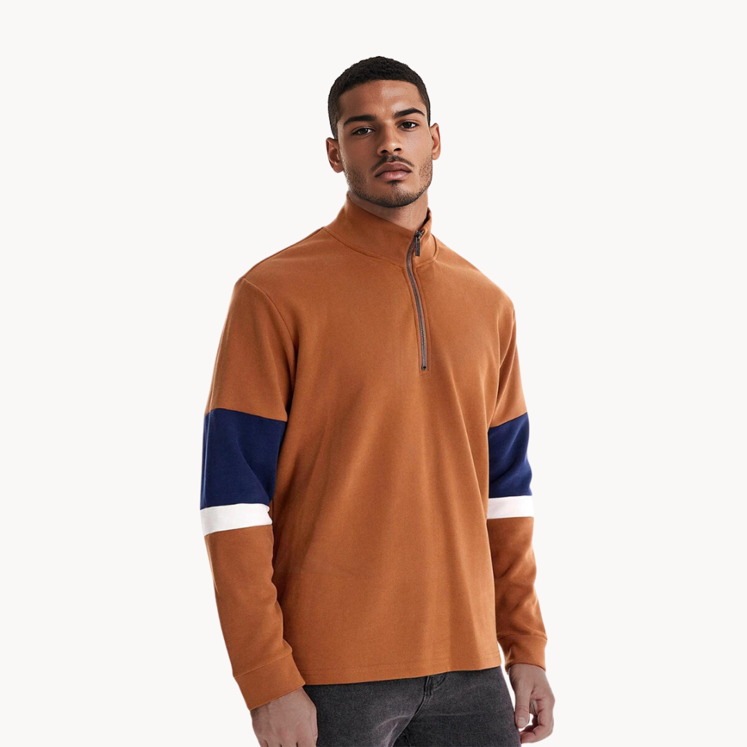 Men's Quarter-Zip Sweater Pullover