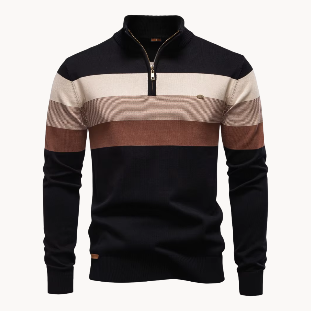 Men's Quarter Zip Sweater Slim Fit
