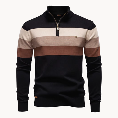Men's Quarter Zip Sweater Slim Fit