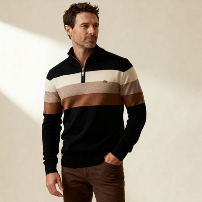 Men's Quarter Zip Sweater Slim Fit