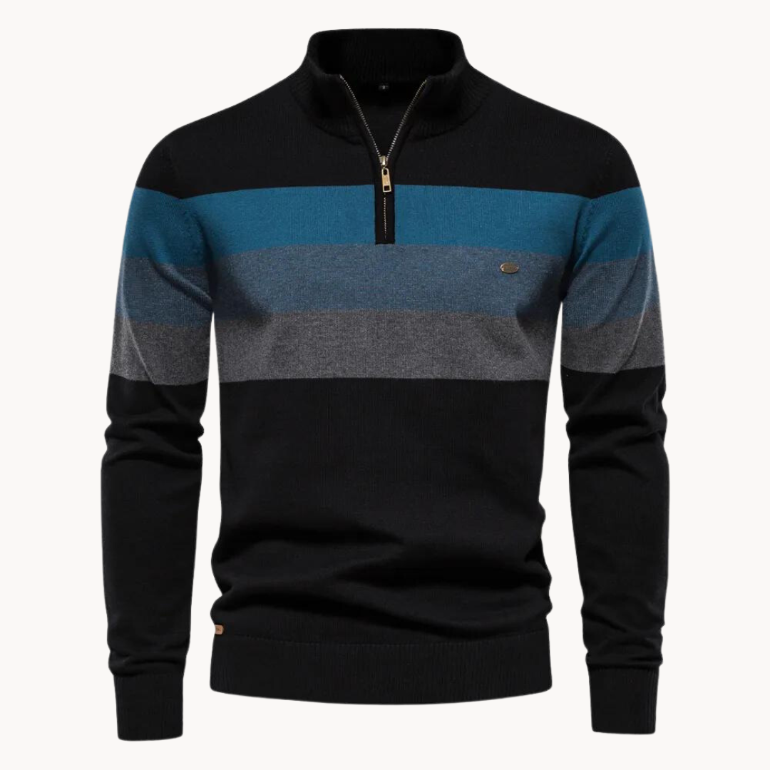 Men's Quarter Zip Sweater Slim Fit