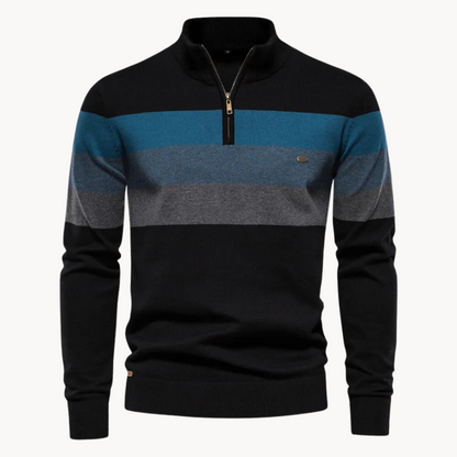 Men's Quarter Zip Sweater Slim Fit