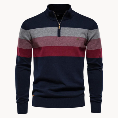 Men's Quarter Zip Sweater Slim Fit