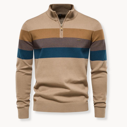 Men's Quarter Zip Sweater Slim Fit