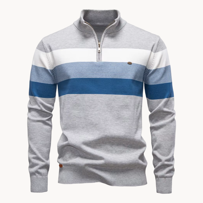 Men's Quarter Zip Sweater Slim Fit