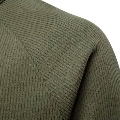 Men's Quarter Zip Sweater with Stand-Up Collar
