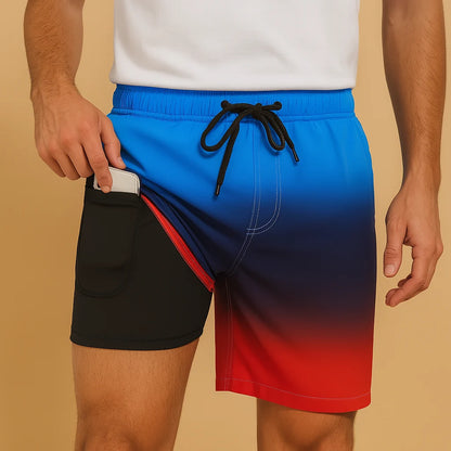 Men's Quick-Dry Swim Shorts - Lightweight Swim Trunks