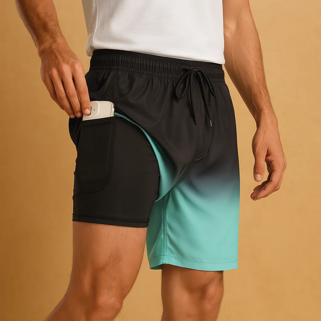 Men's Quick-Dry Swim Shorts - Lightweight Swim Trunks