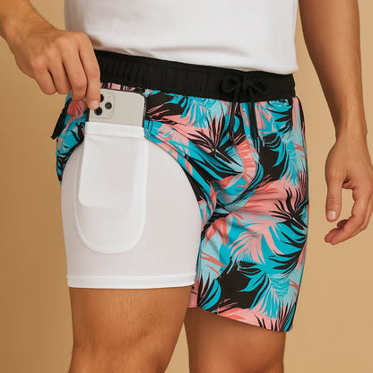 Men's Quick-Dry Swim Shorts - Lightweight Swim Trunks