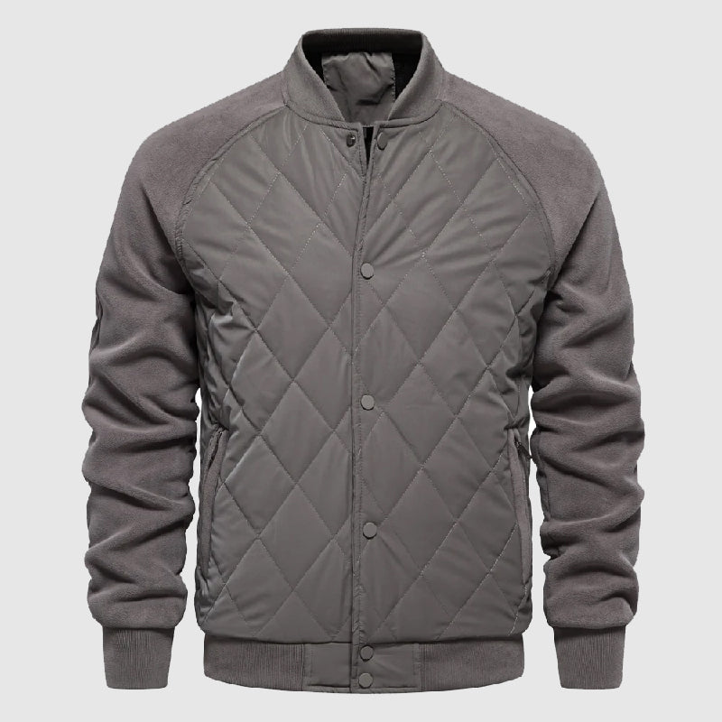 Men's Quilted Bomber Jacket