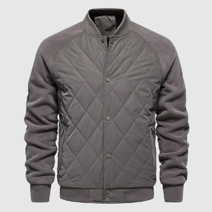 Men's Quilted Bomber Jacket