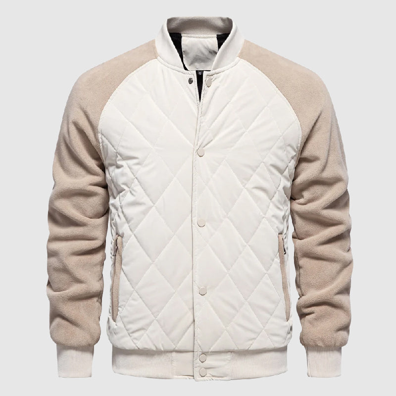 Men's Quilted Bomber Jacket