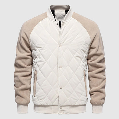 Men's Quilted Bomber Jacket