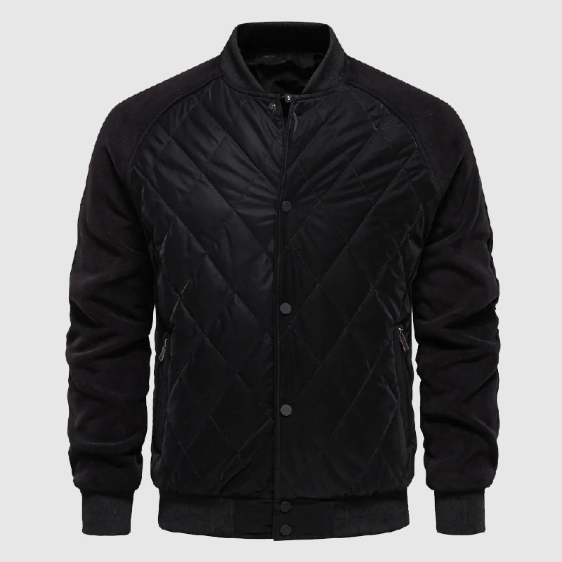 Men's Quilted Bomber Jacket
