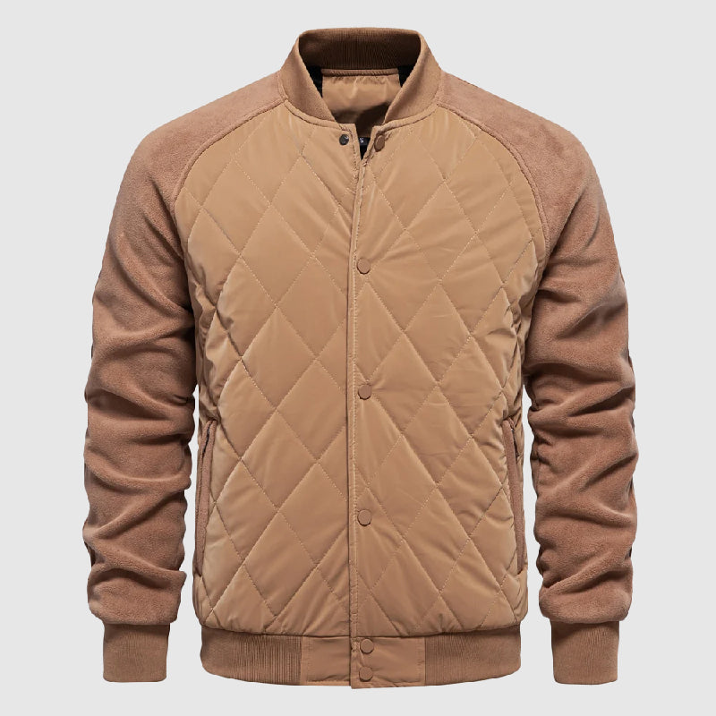 Men's Quilted Bomber Jacket