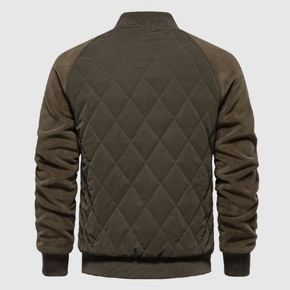 Men's Quilted Bomber Jacket
