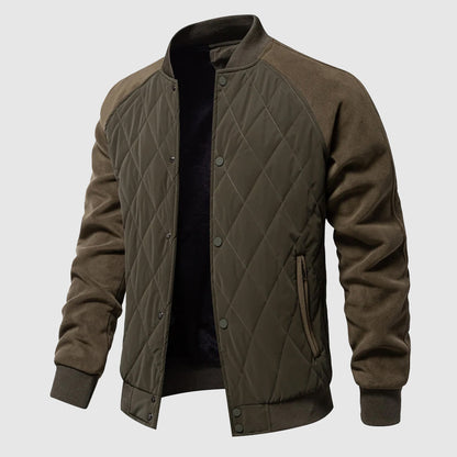 Men's Quilted Bomber Jacket