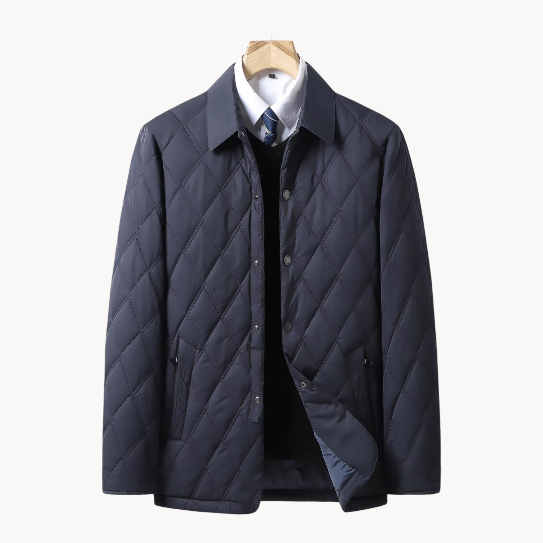 Men's Quilted Business Coat