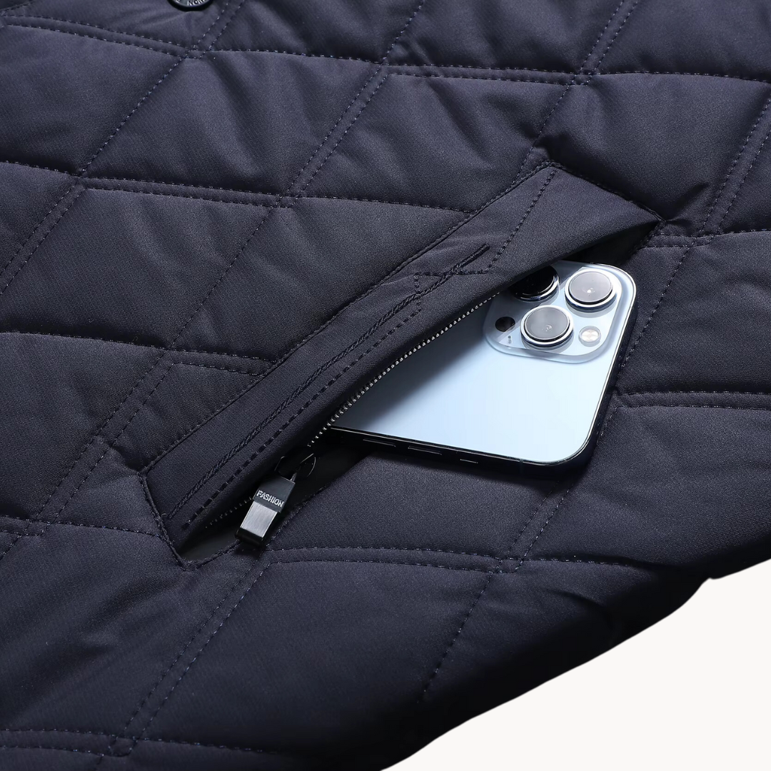 Men's Quilted Business Coat