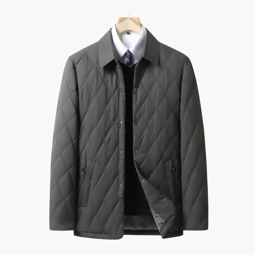 Men's Quilted Business Coat