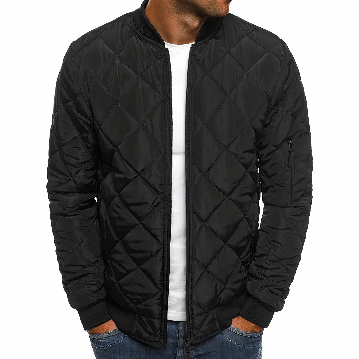 Men's Quilted Jacket for Autumn