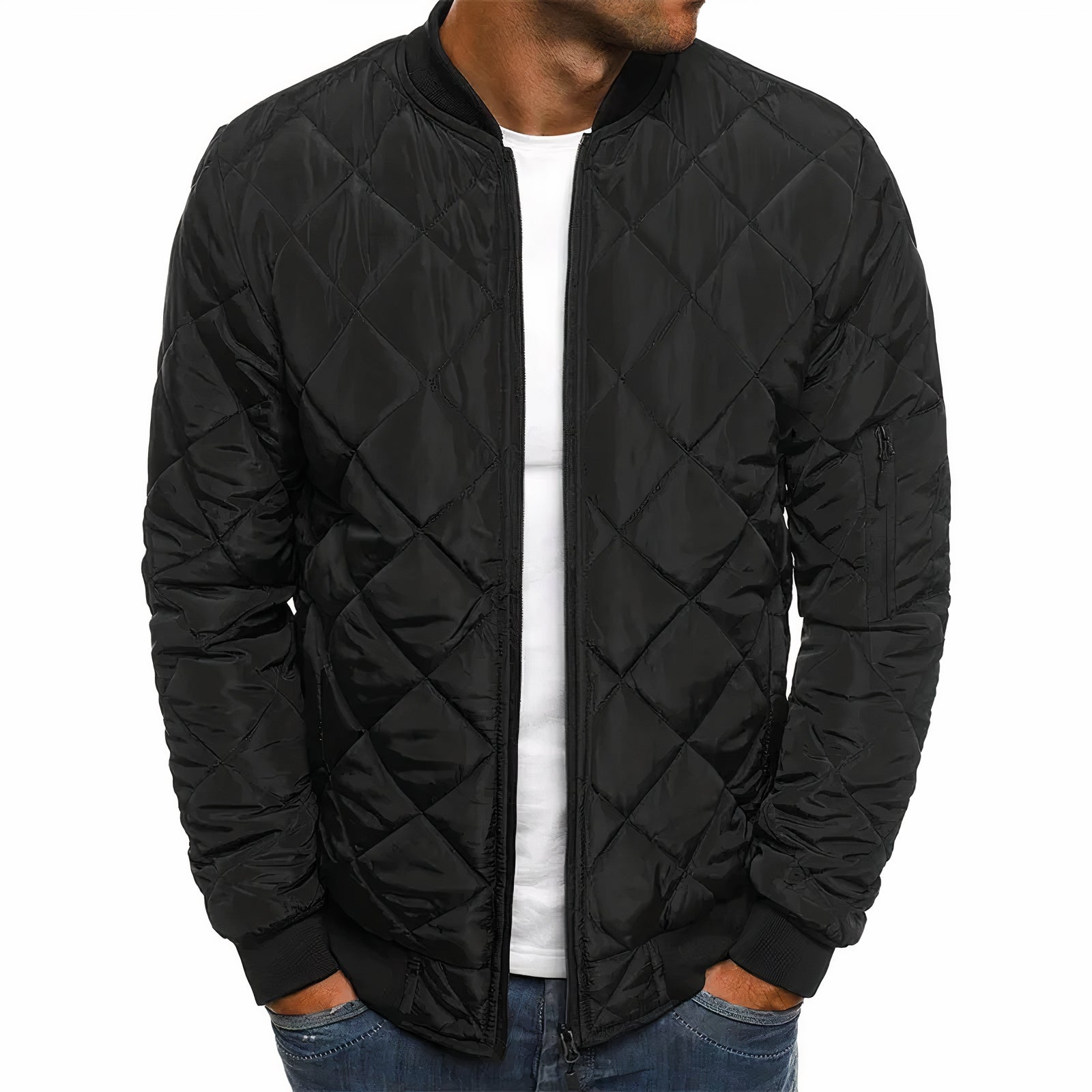 Men's Quilted Jacket for Autumn