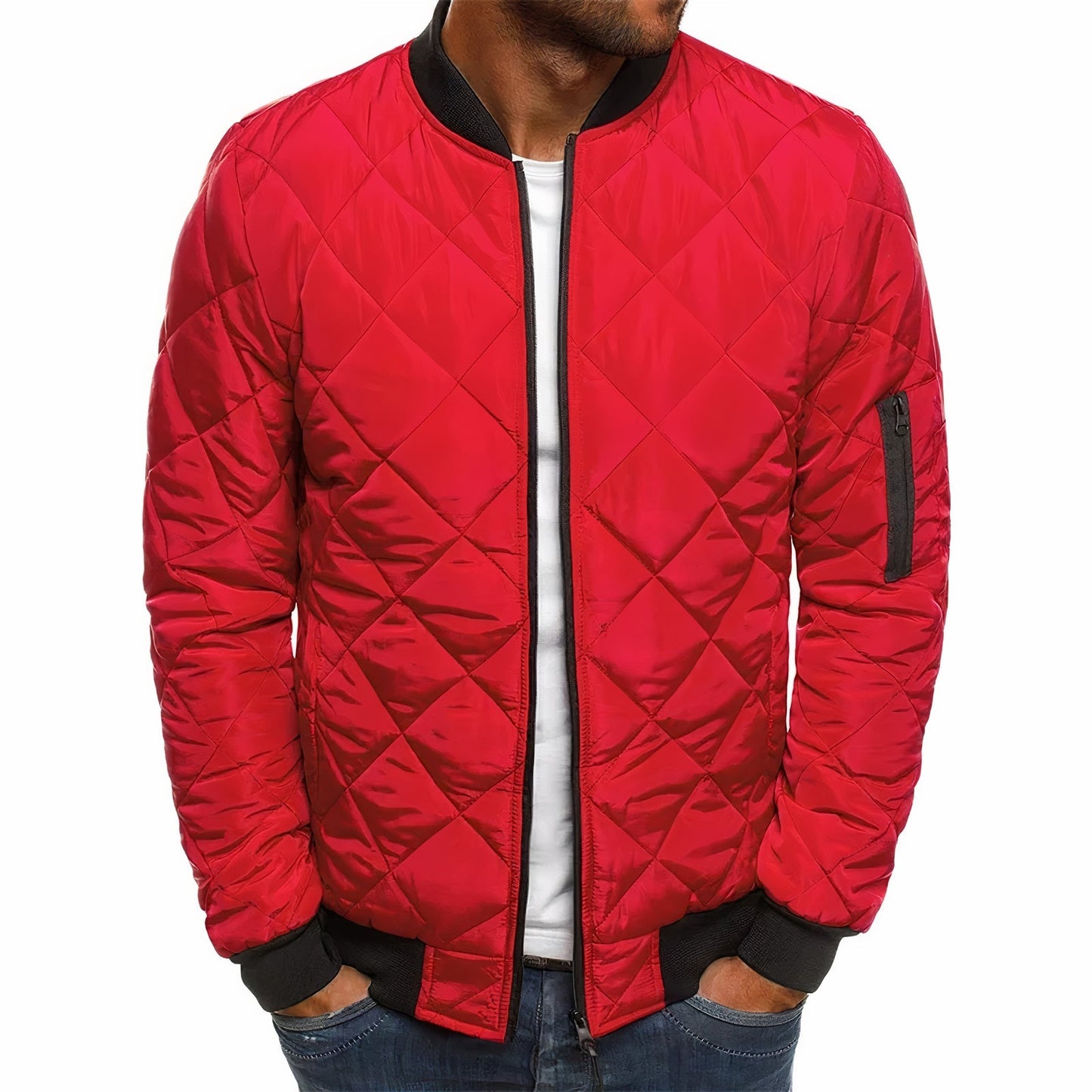 Men's Quilted Jacket for Autumn