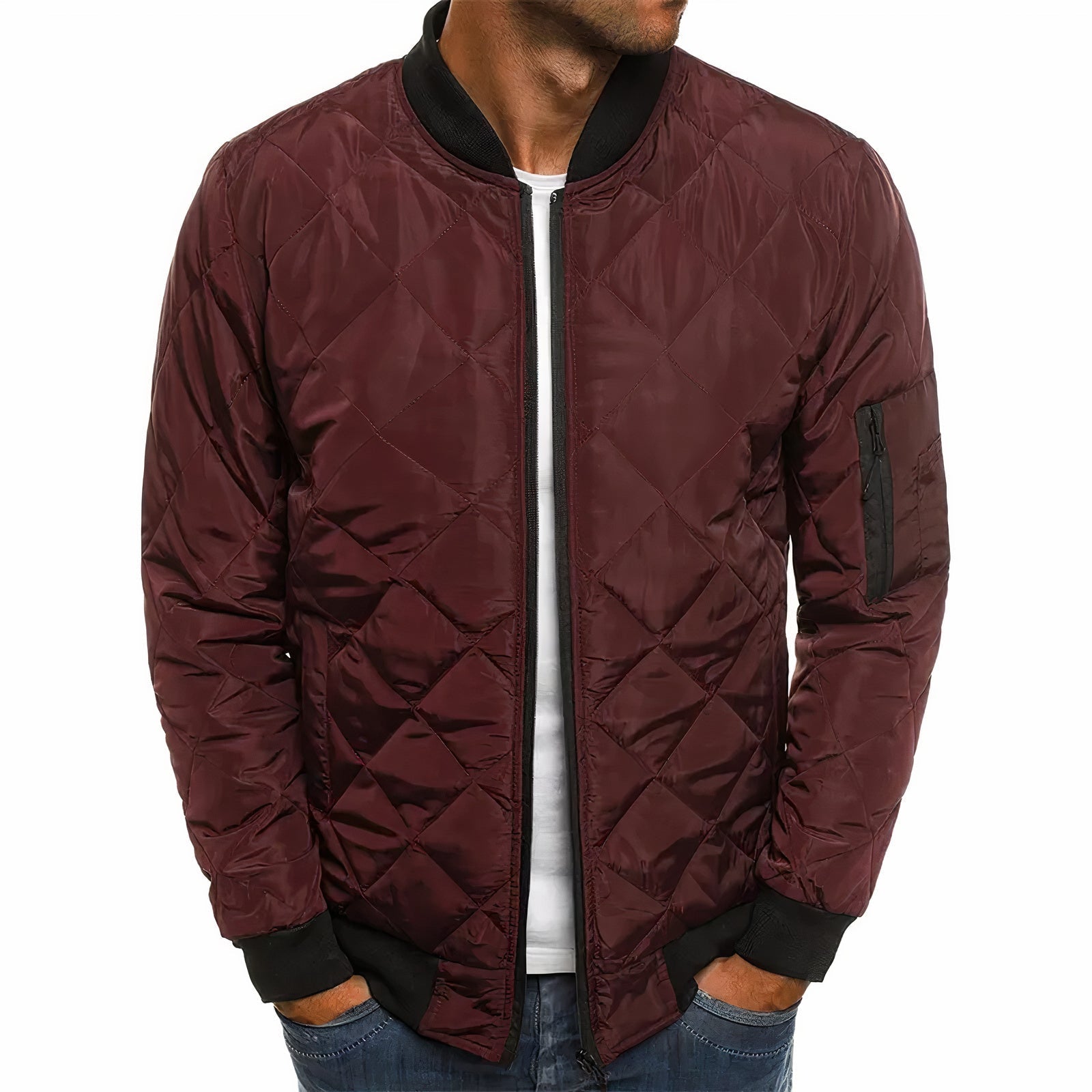 Men's Quilted Jacket for Autumn