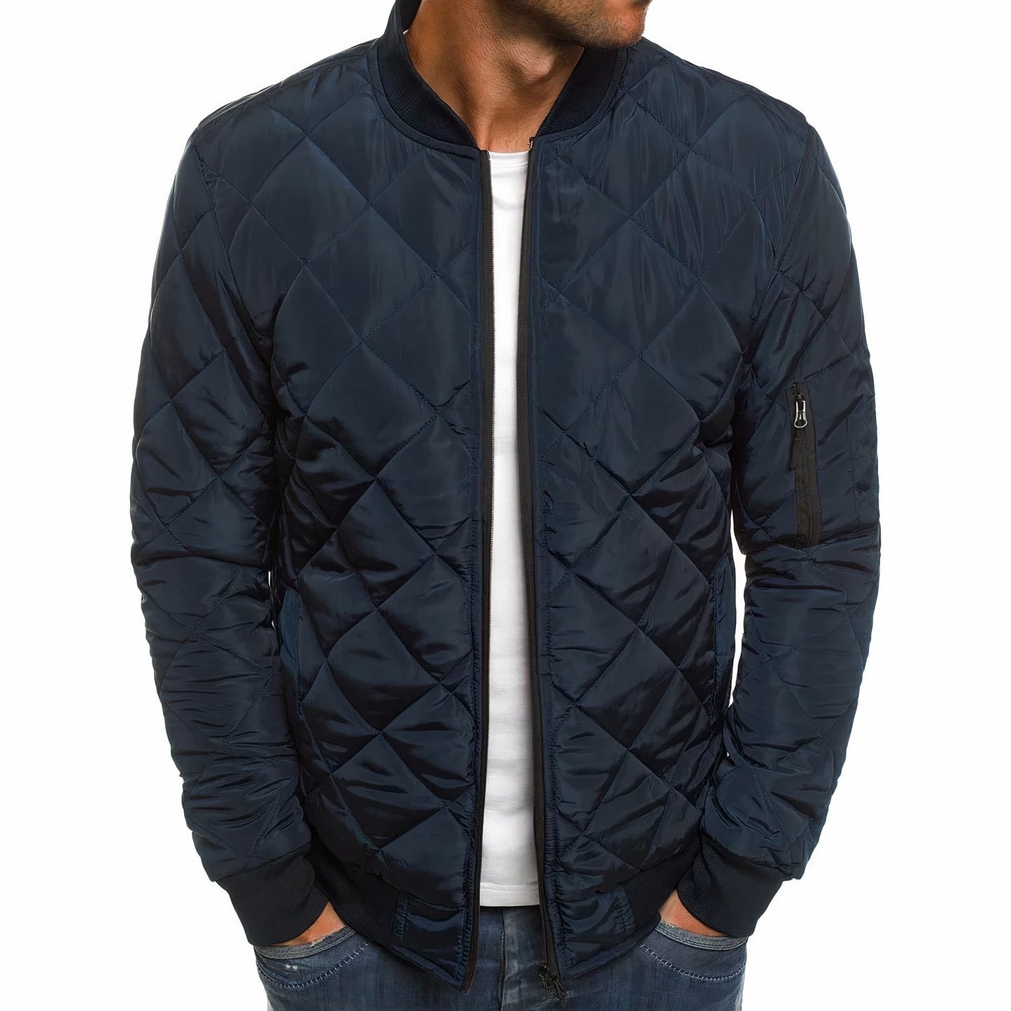 Men's Quilted Jacket for Autumn