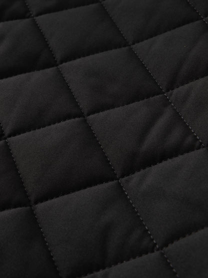 Men's Quilted Jacket with Stand Collar