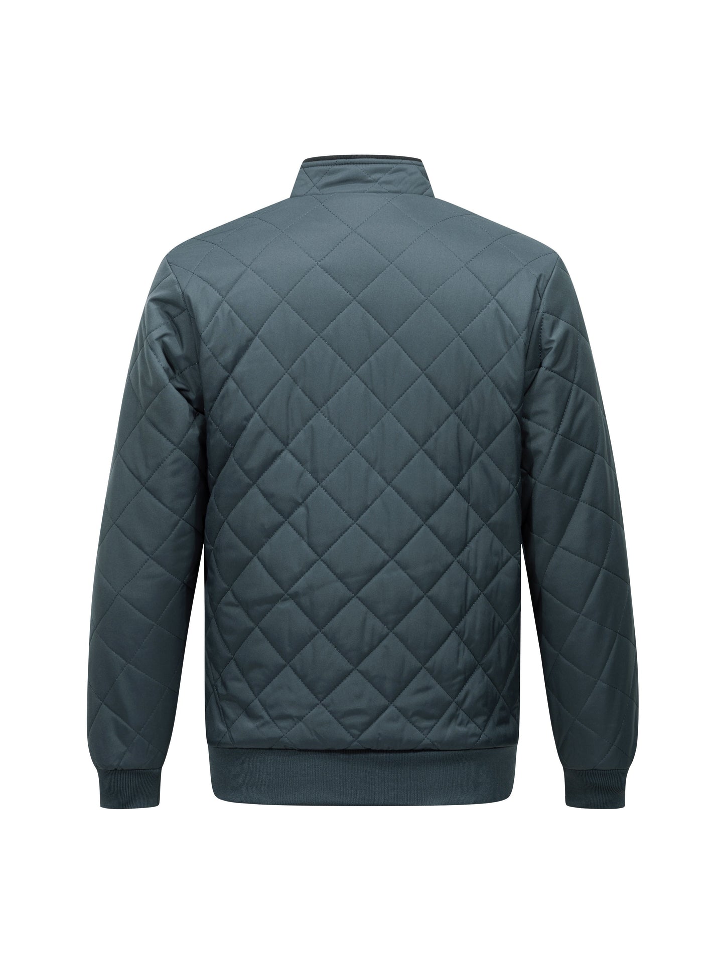 Men's Quilted Jacket with Stand Collar