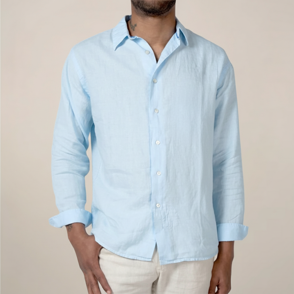 Men's Relaxed Fit Button Front Shirt
