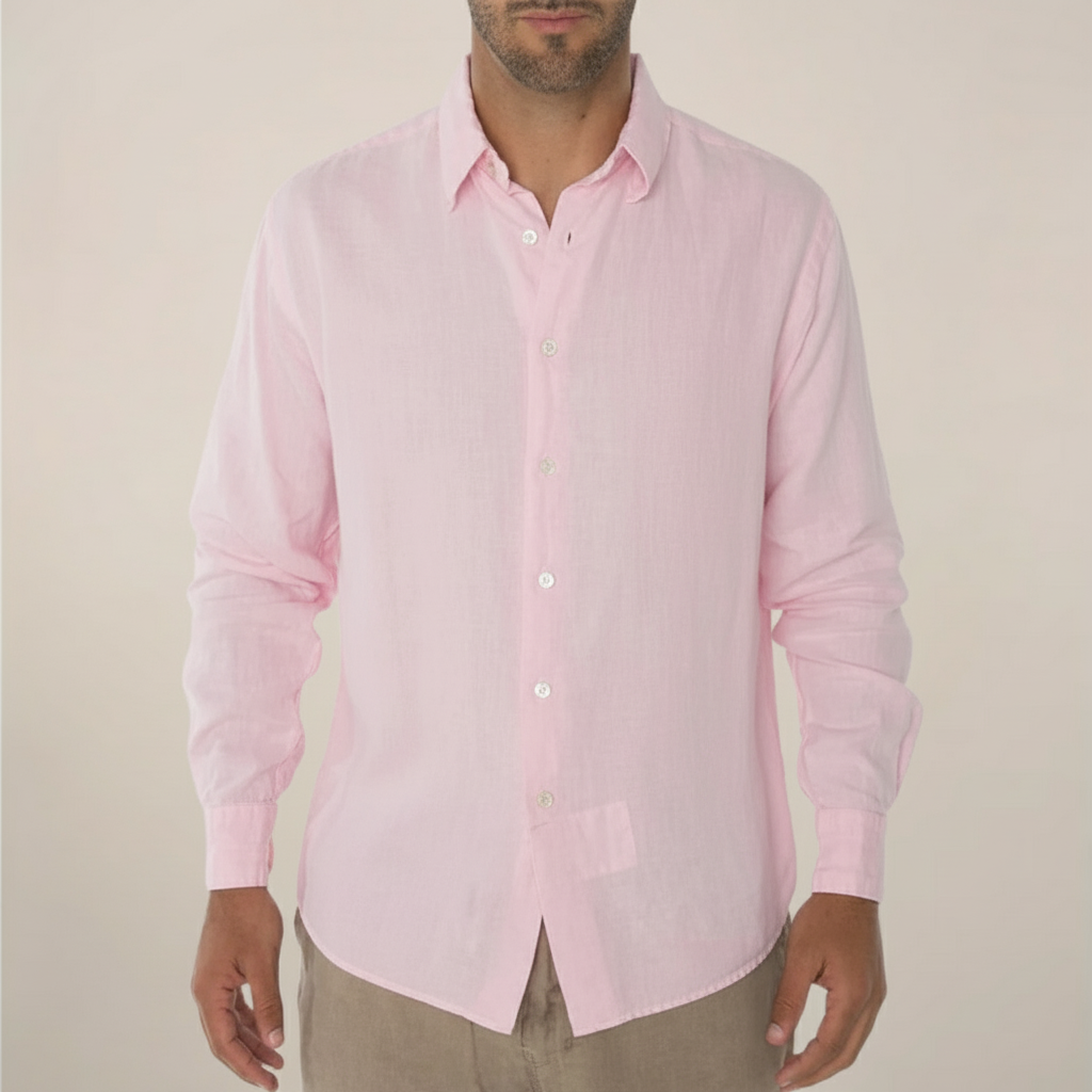 Men's Relaxed Fit Button Front Shirt